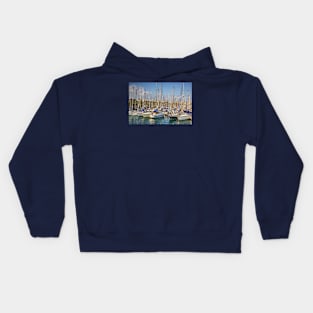 Port Olimpic, Barcelona, Spain Kids Hoodie